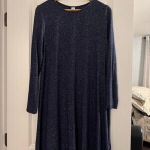 Navy blue long sleeve dress
